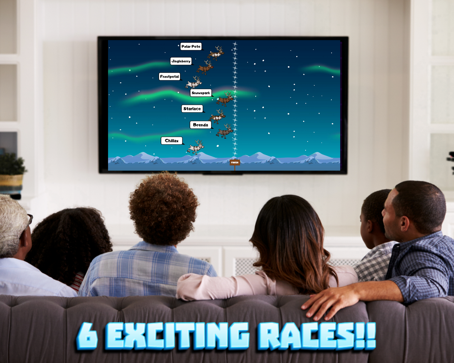 Reindeer Racing 2025 Christmas Game: Virtual Party Game (Digital Download)