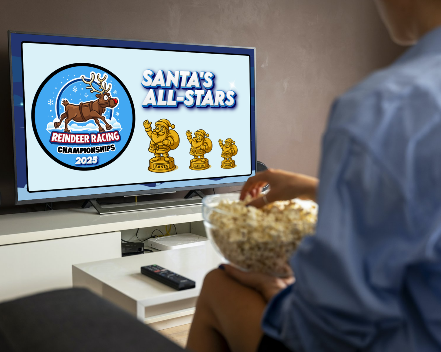 Reindeer Racing 2025 Christmas Game: Virtual Party Game (Digital Download)