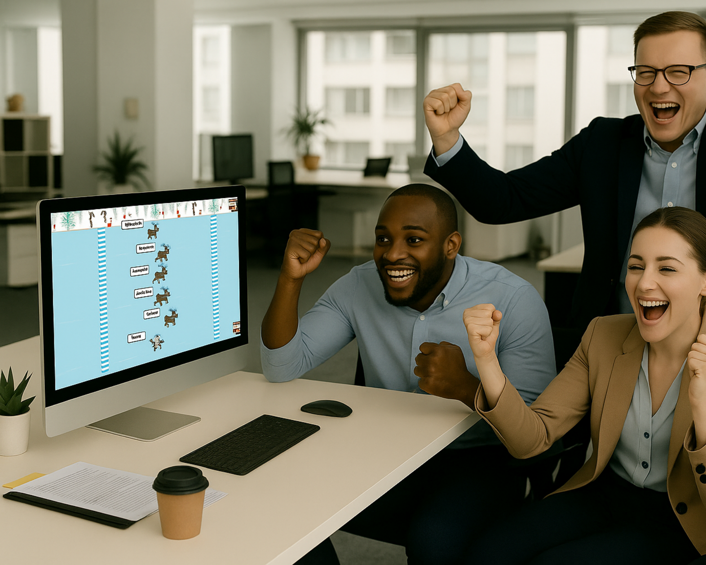 Reindeer Racing 2025 Christmas Game: Virtual Party Game (Digital Download)